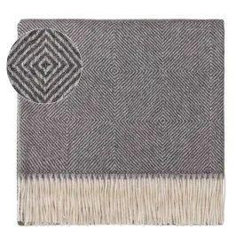 Alanga Alpaca Blanket [Grey melange/Off-white]