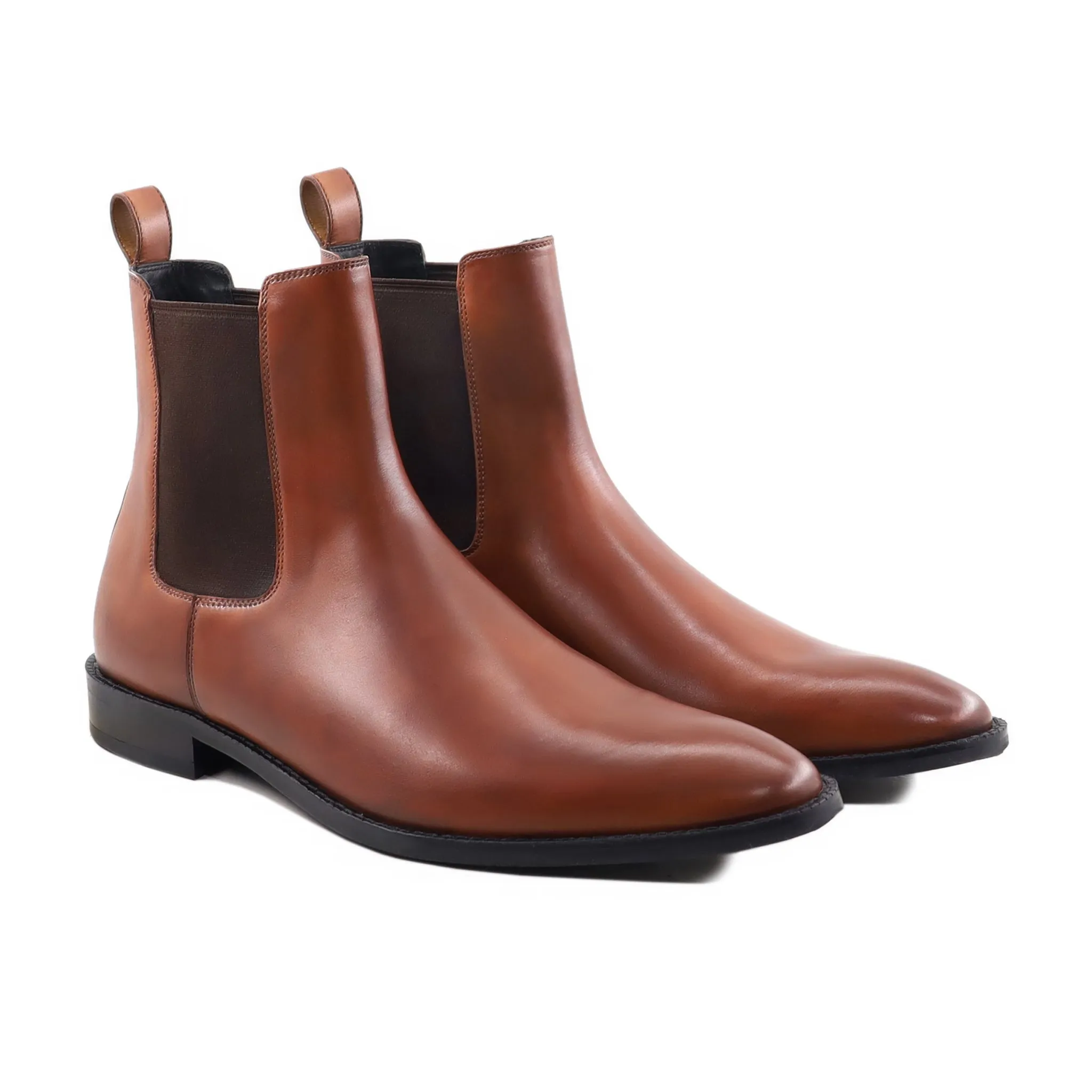 Anton - Men's Tan Calf Leather Chelsea Boot