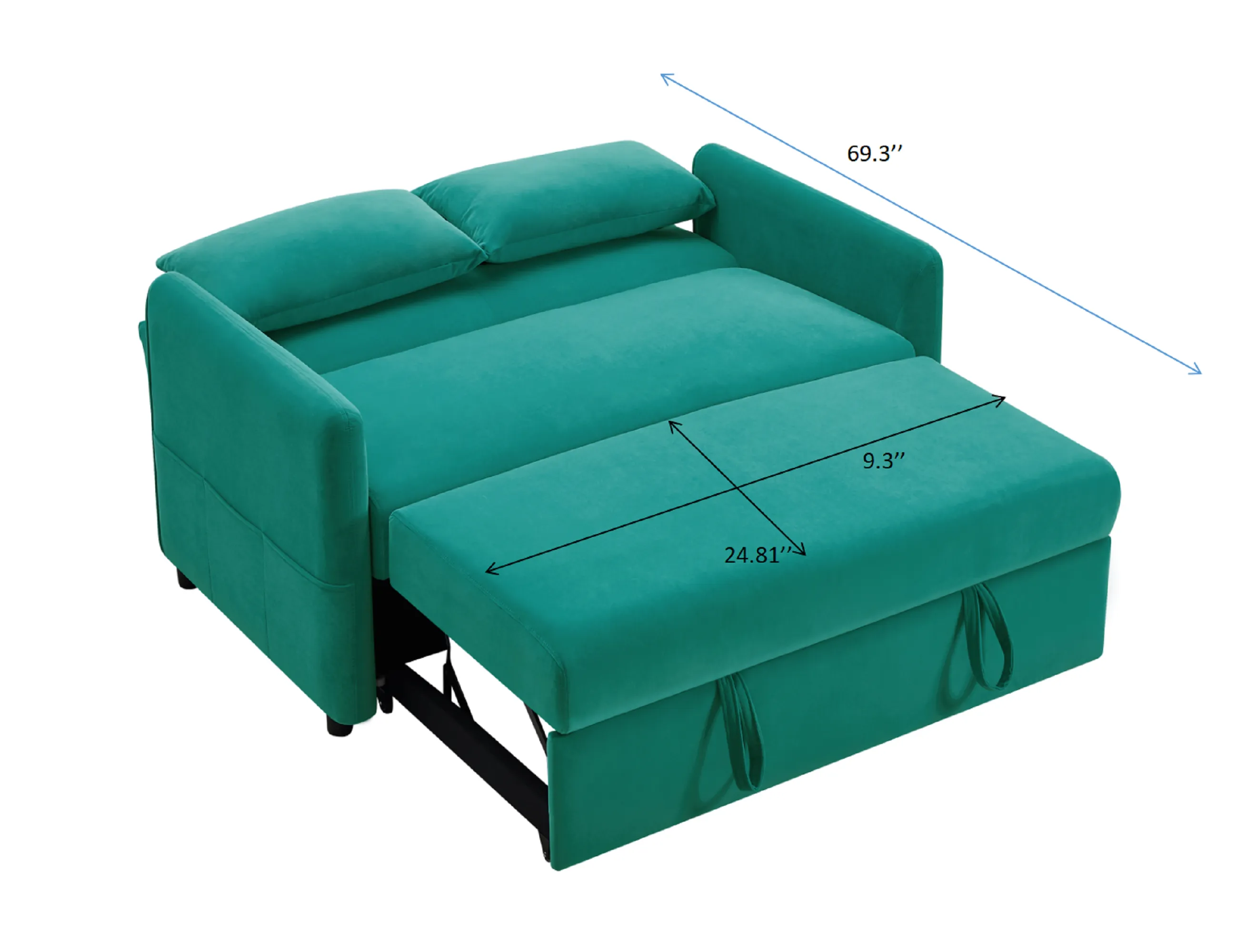 Blue Leisure Love Sofa