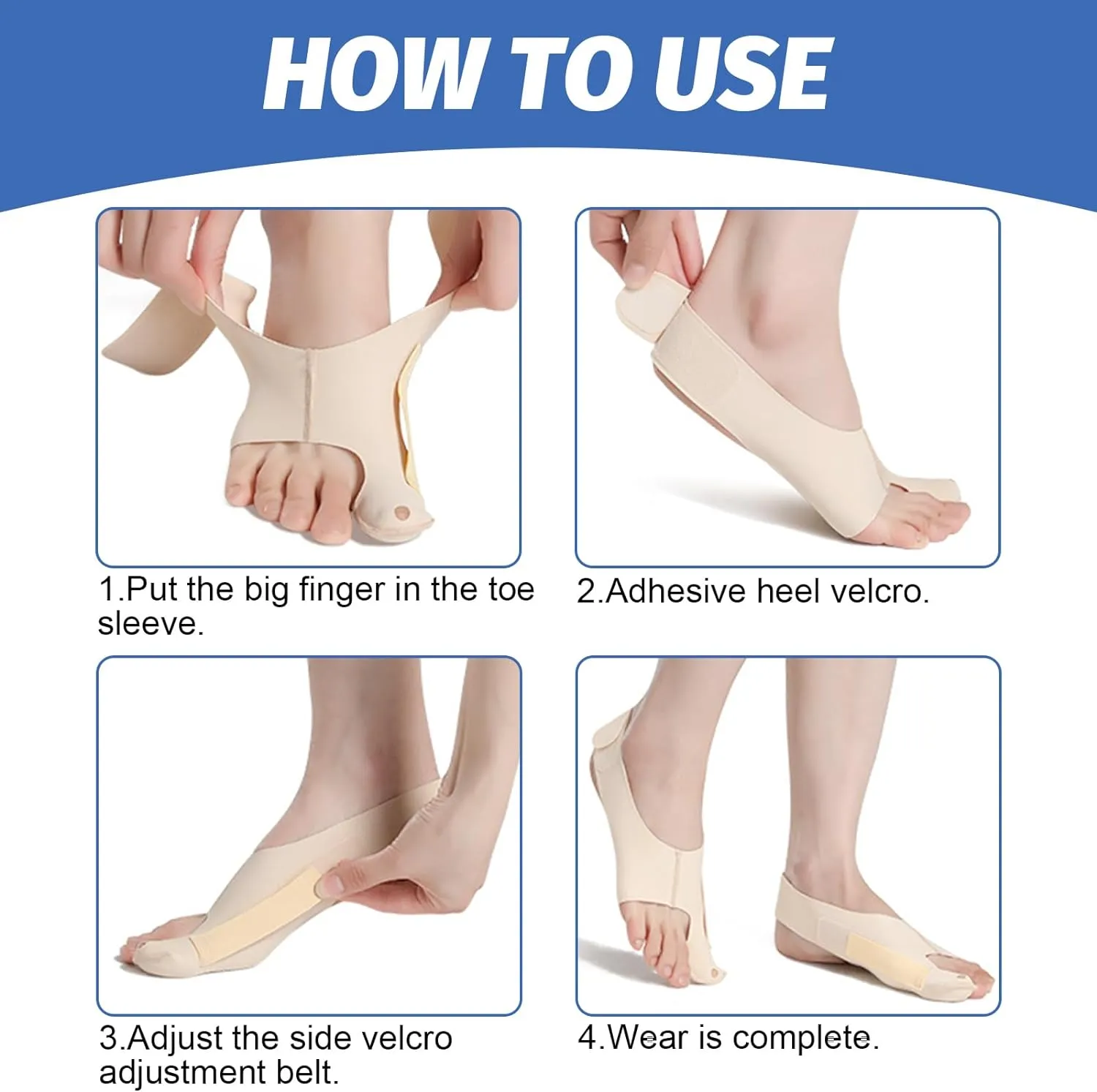 Bunion Corrector Hallux Valgus Socks Left Size(40-44)