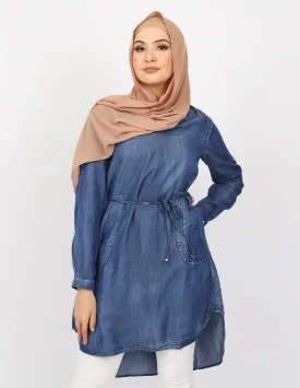 Denim Pocket Loop Top