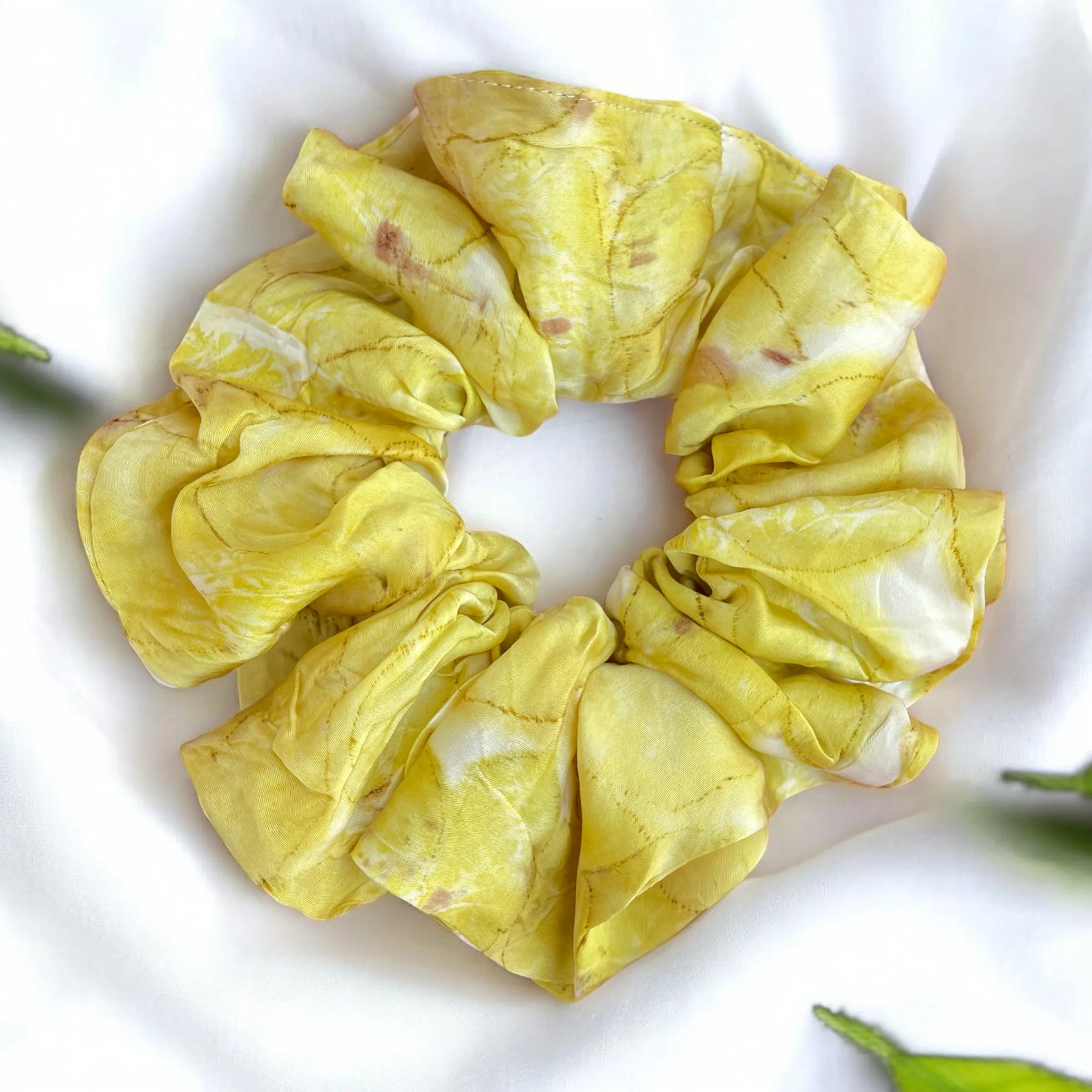 Eco-printed Scrunchies- Set of 4