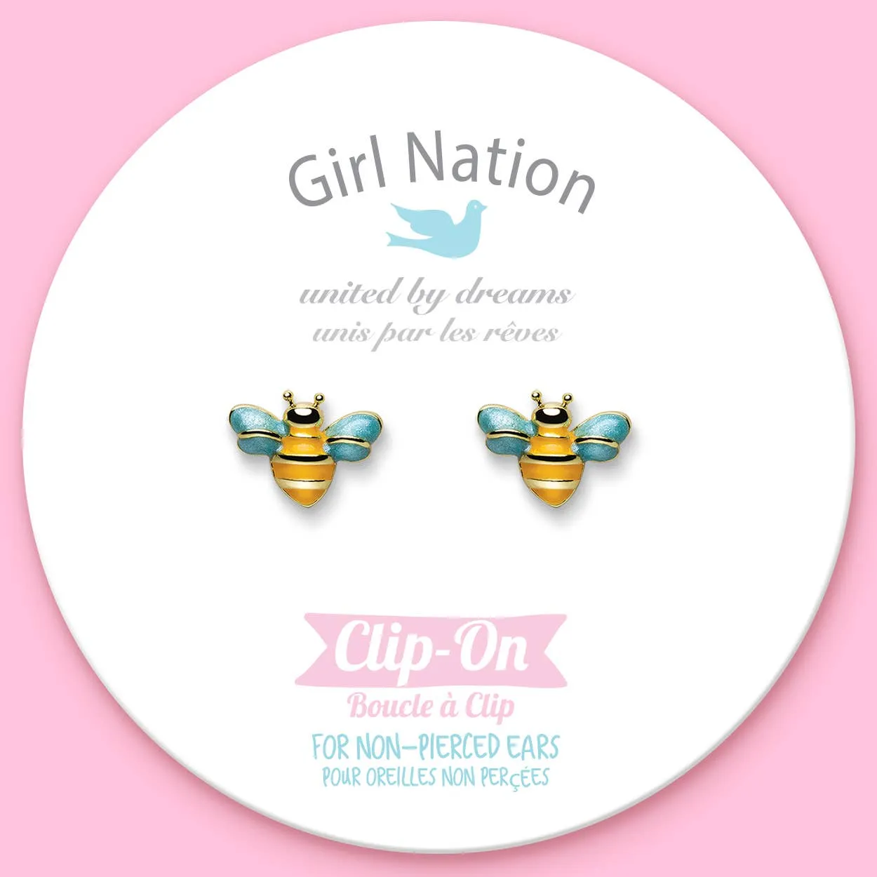 Girl Nation - CLIP ON Cutie Earrings | Buzzing Bee