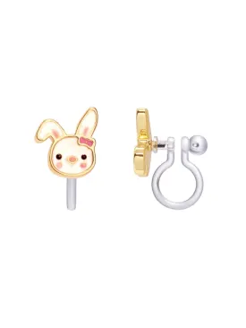 GirlNation Cutie Clip On Earrings - Bouncy Bunny