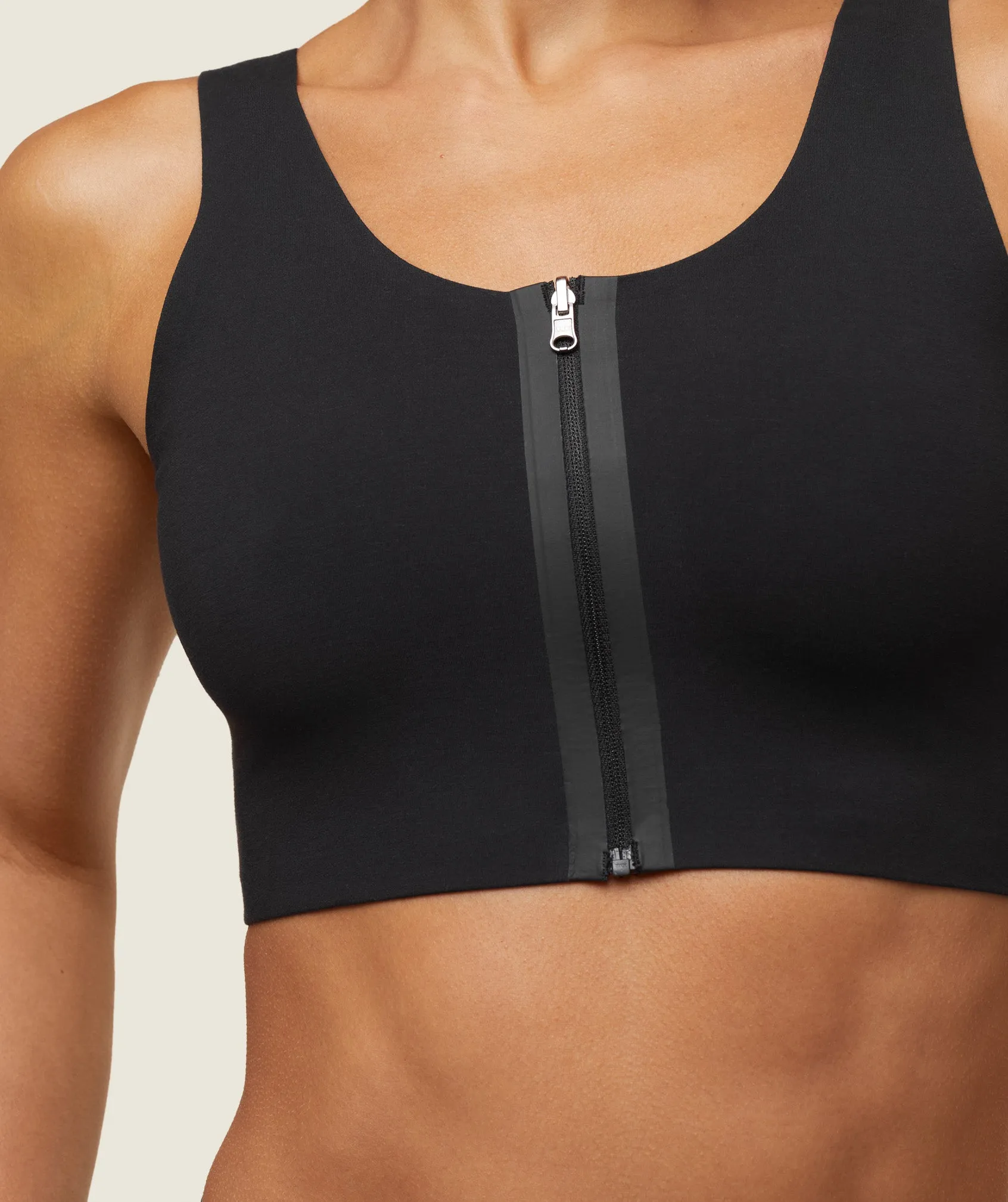 Gymshark everywear Reversible Zipped Sport Bra - Black/Heavy Blue