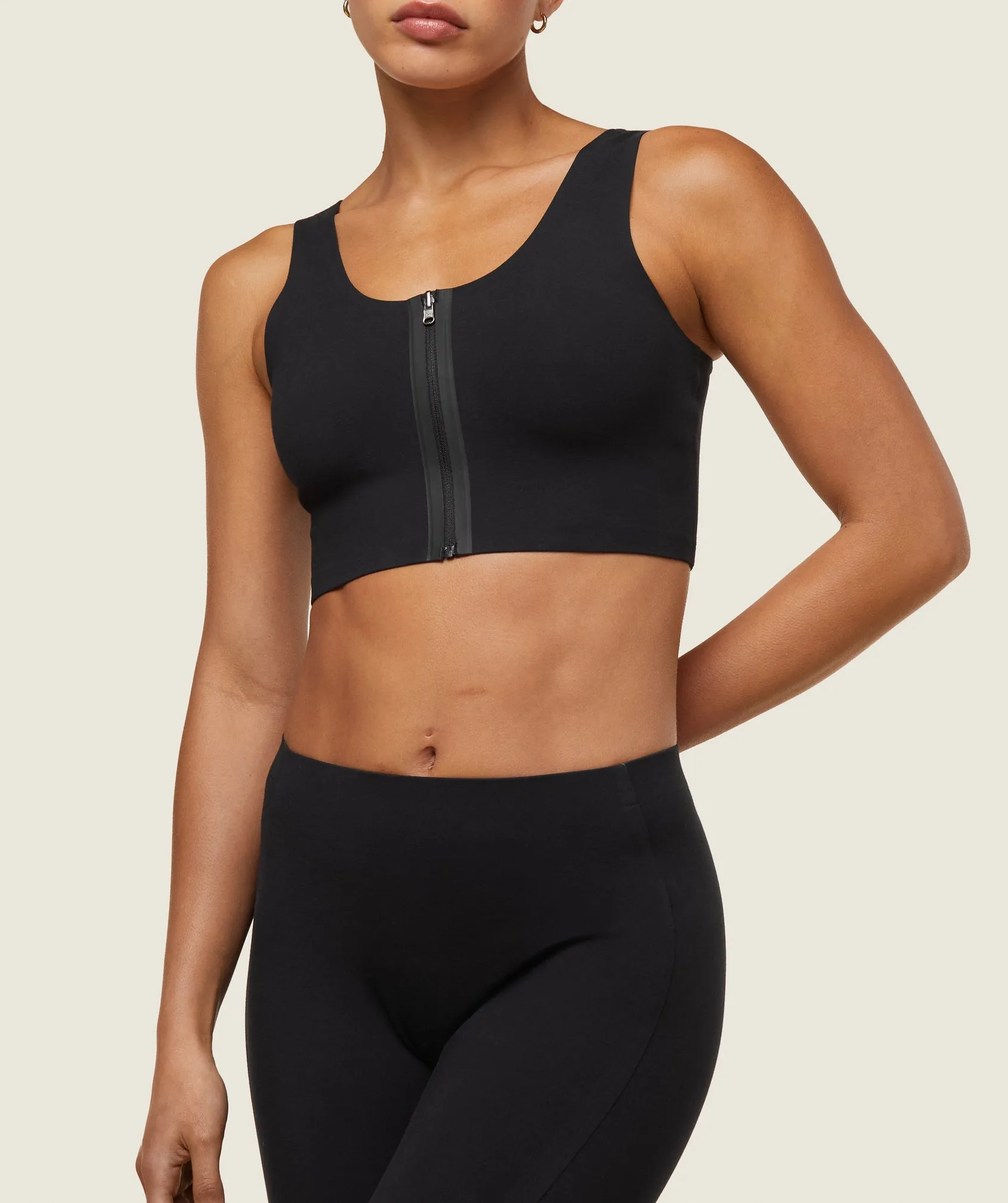 Gymshark everywear Reversible Zipped Sport Bra - Black/Heavy Blue