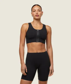 Gymshark everywear Reversible Zipped Sport Bra - Black/Heavy Blue