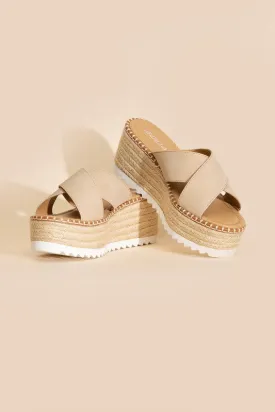 HEIGHT Raffia Platform Slides