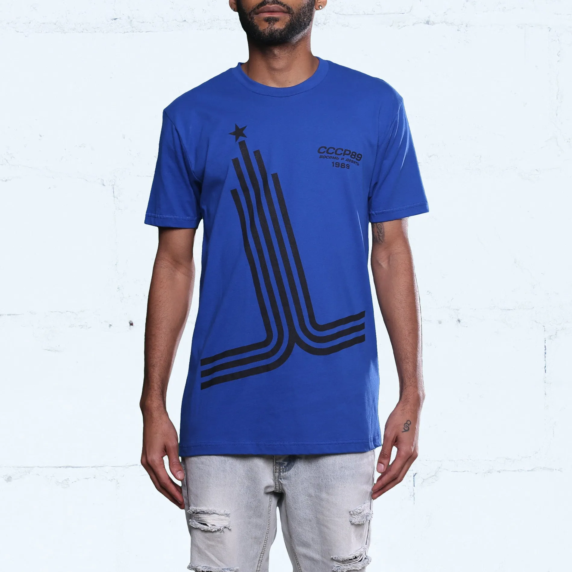 Hyper Cobalt Blue Foamposite Olympic Shirt