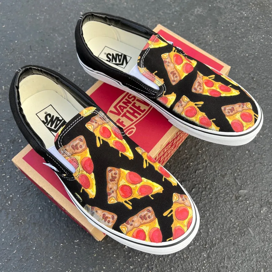 Kids Shoes - Slice O' Pizza Slip-Ons Custom Pizza Slip Ons