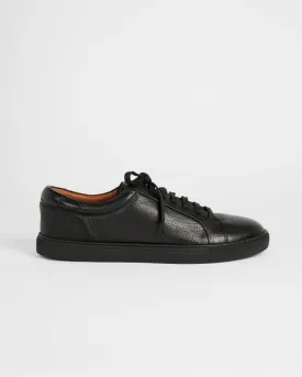 Leather Sneakers - Black