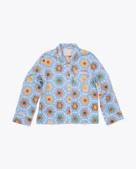 Long Sleeve Leisure Shirt - Patchwork