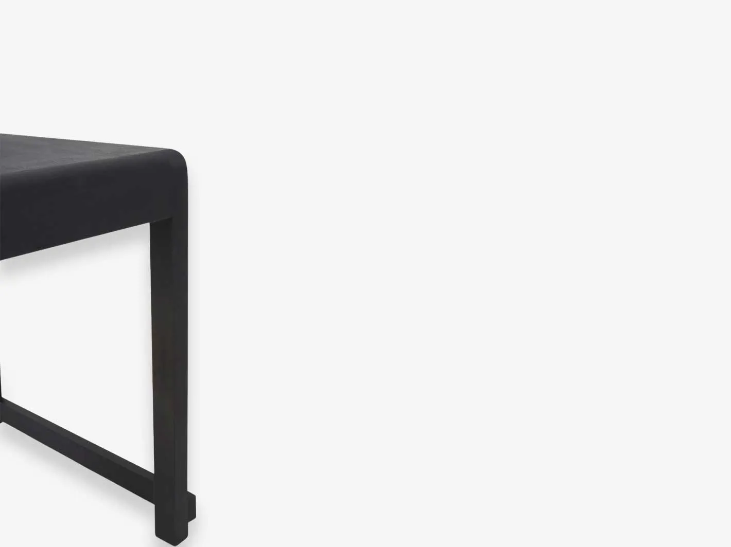 Low Stool 01 Ash Black Wood