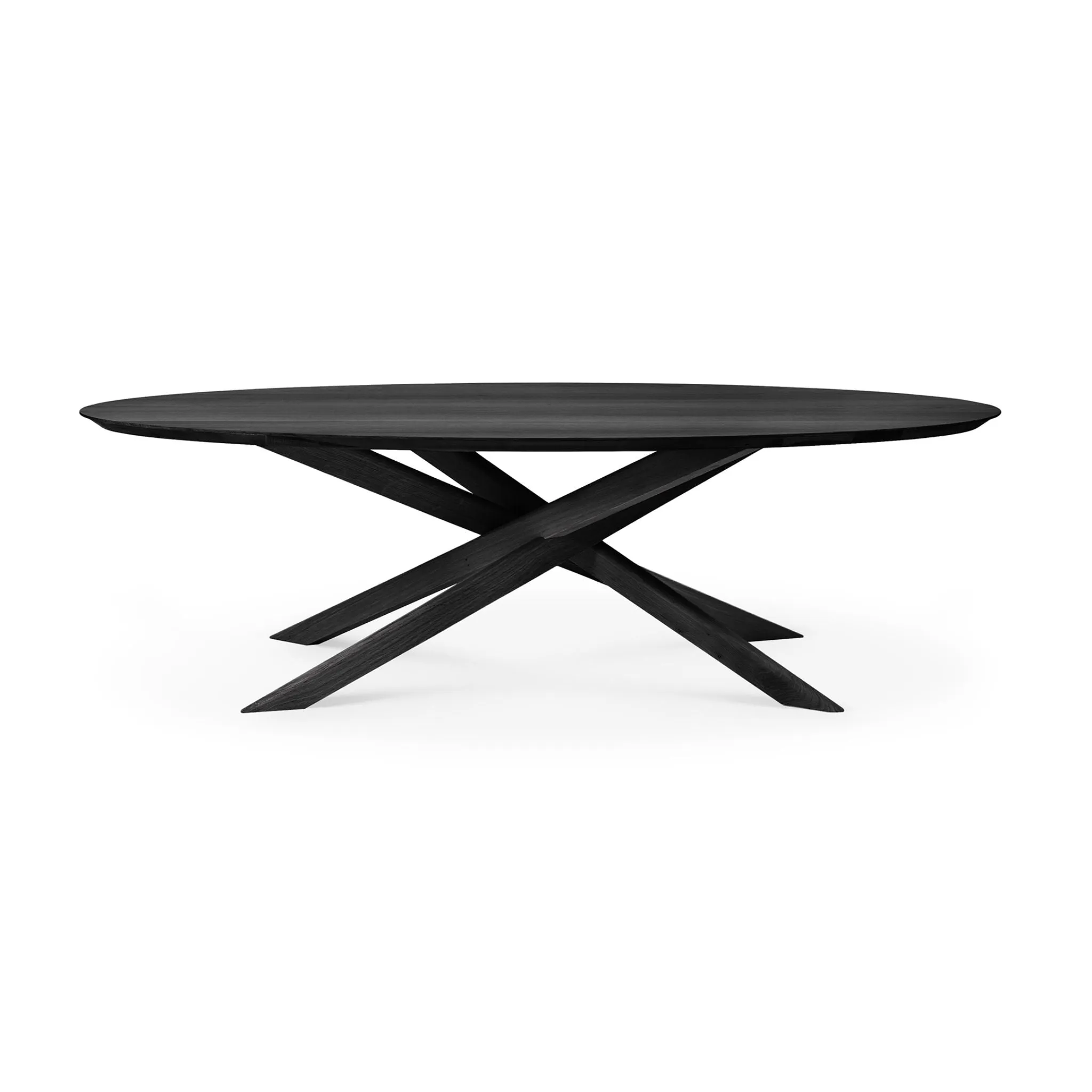 Mikado Oval Dining Table, Oak Black