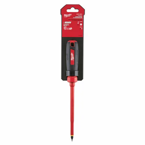 Milwaukee 48-22-2221 1/4" Slotted - 6" 1000V Insulated Screwdriver