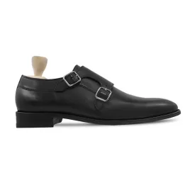 Mizu - Men's Black Calf Lealther Double Monkstrap