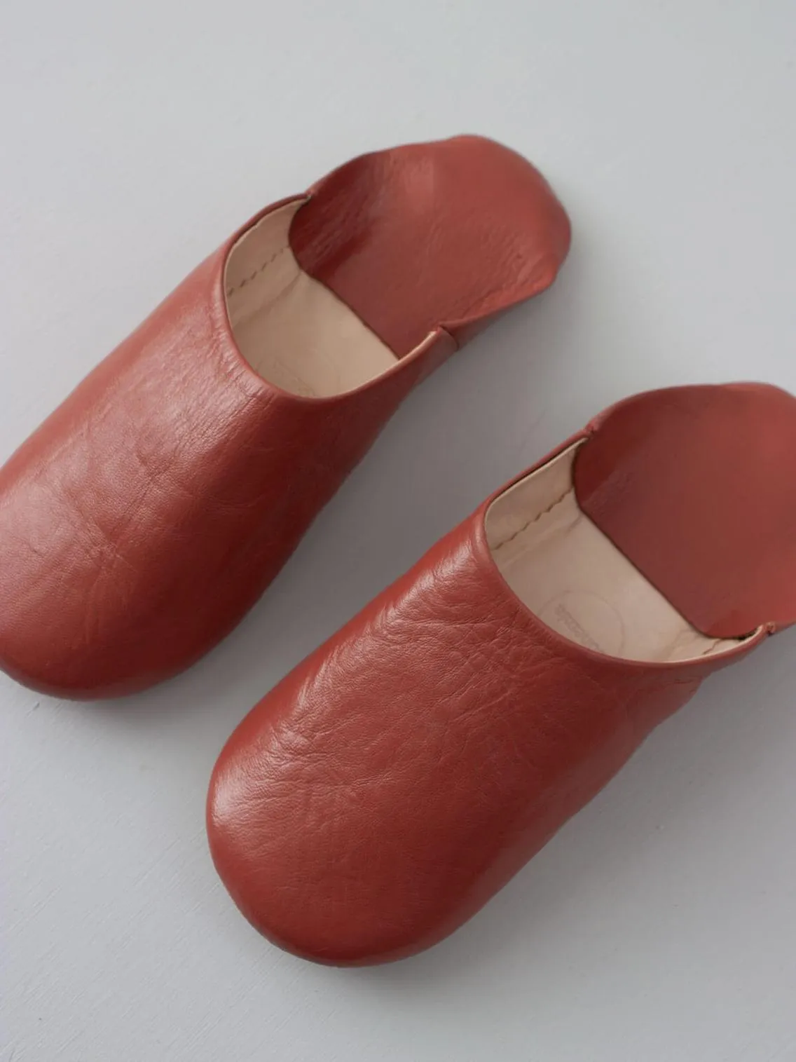 Moroccan Basic Babouche Slippers - Seconds, Large (Assorted Colours)