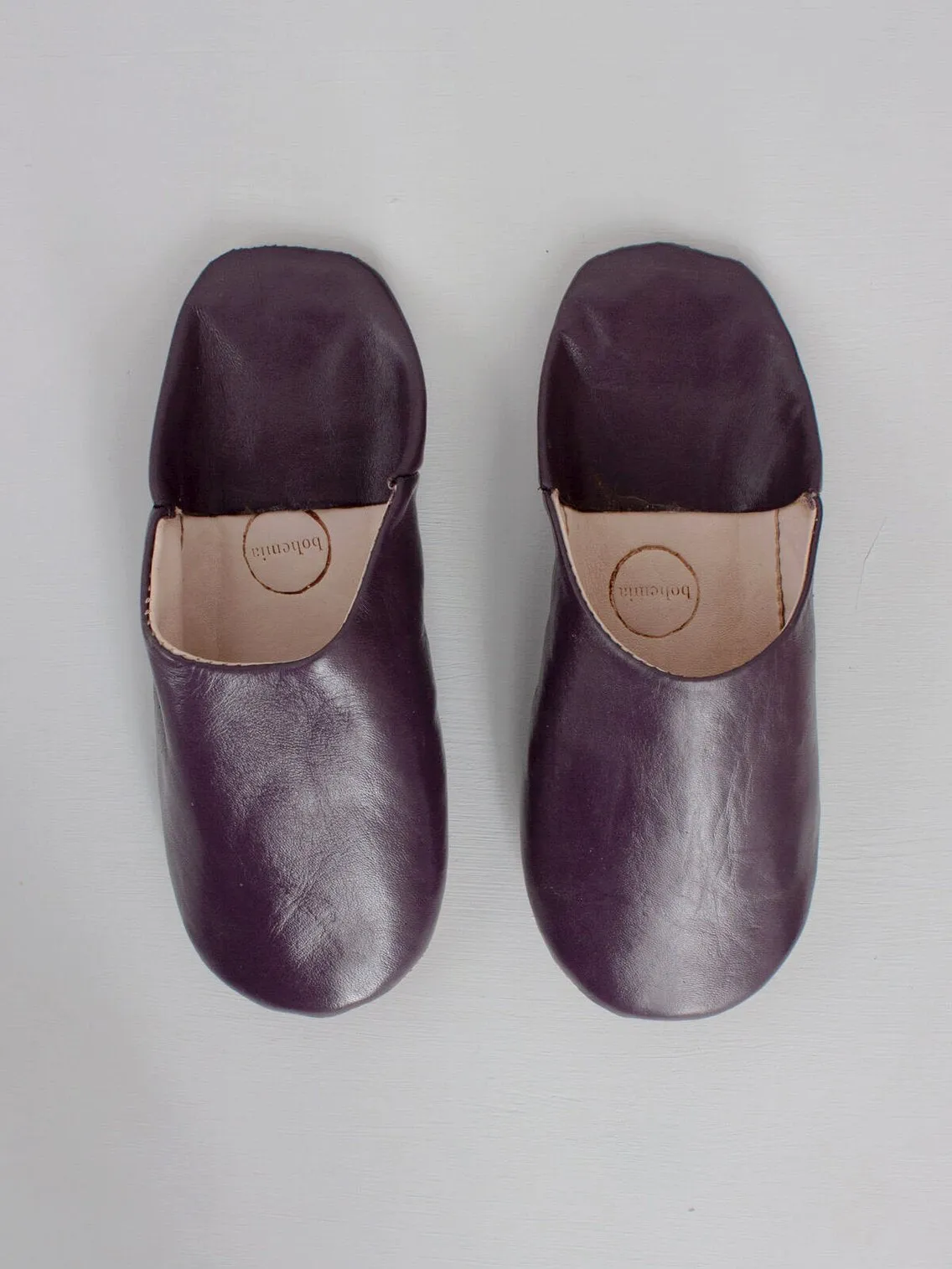 Moroccan Basic Babouche Slippers - Seconds, Large (Assorted Colours)