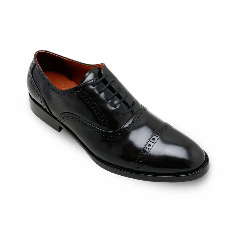 MR.FERGUSON SEMI-BROGUE European Brush Off Clear Matte Black