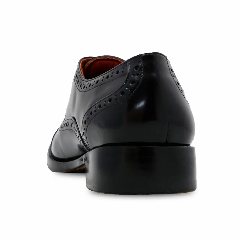 MR.FERGUSON SEMI-BROGUE European Brush Off Clear Matte Black