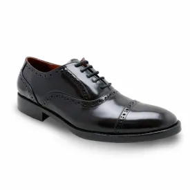 MR.FERGUSON SEMI-BROGUE European Brush Off Clear Matte Black