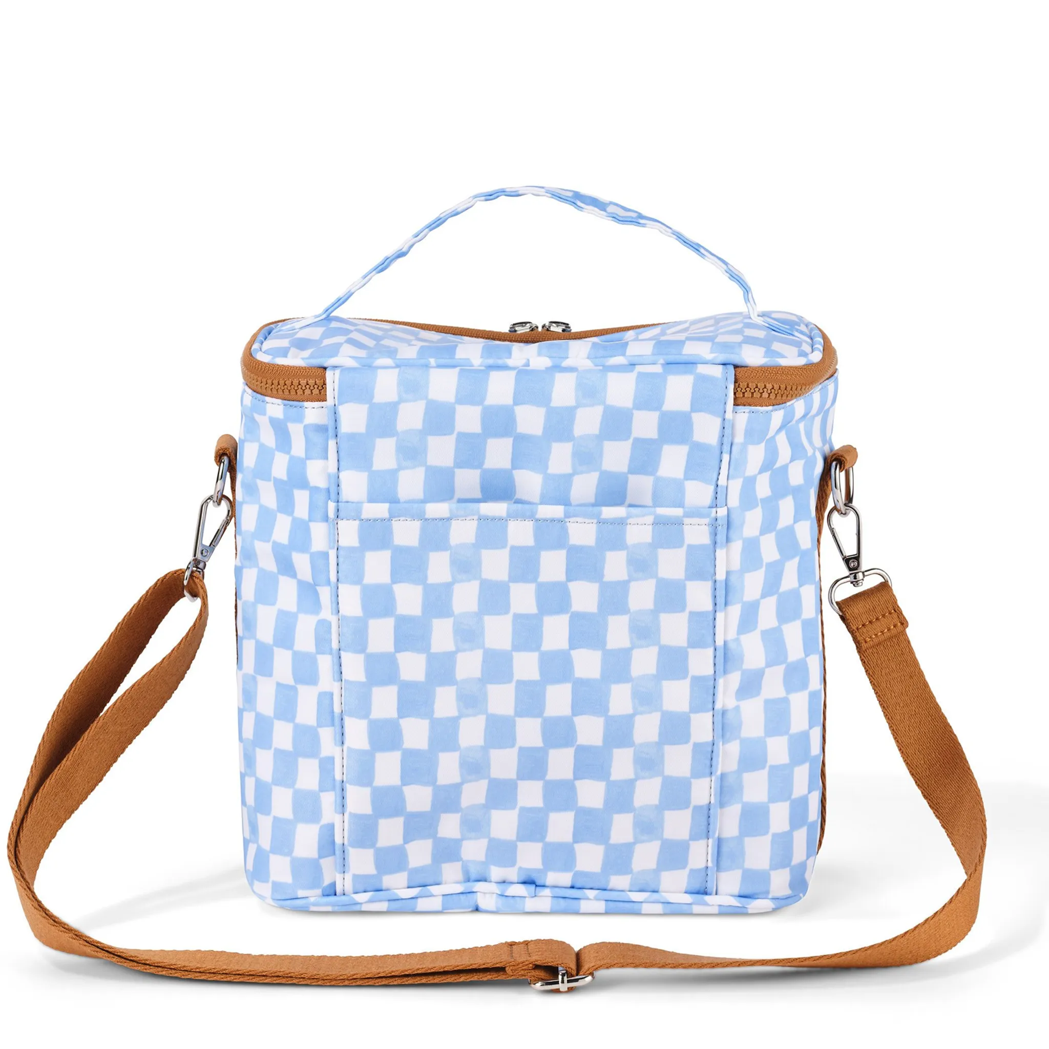 OiOi MIDI Insulated Lunch Bag - Blue Check