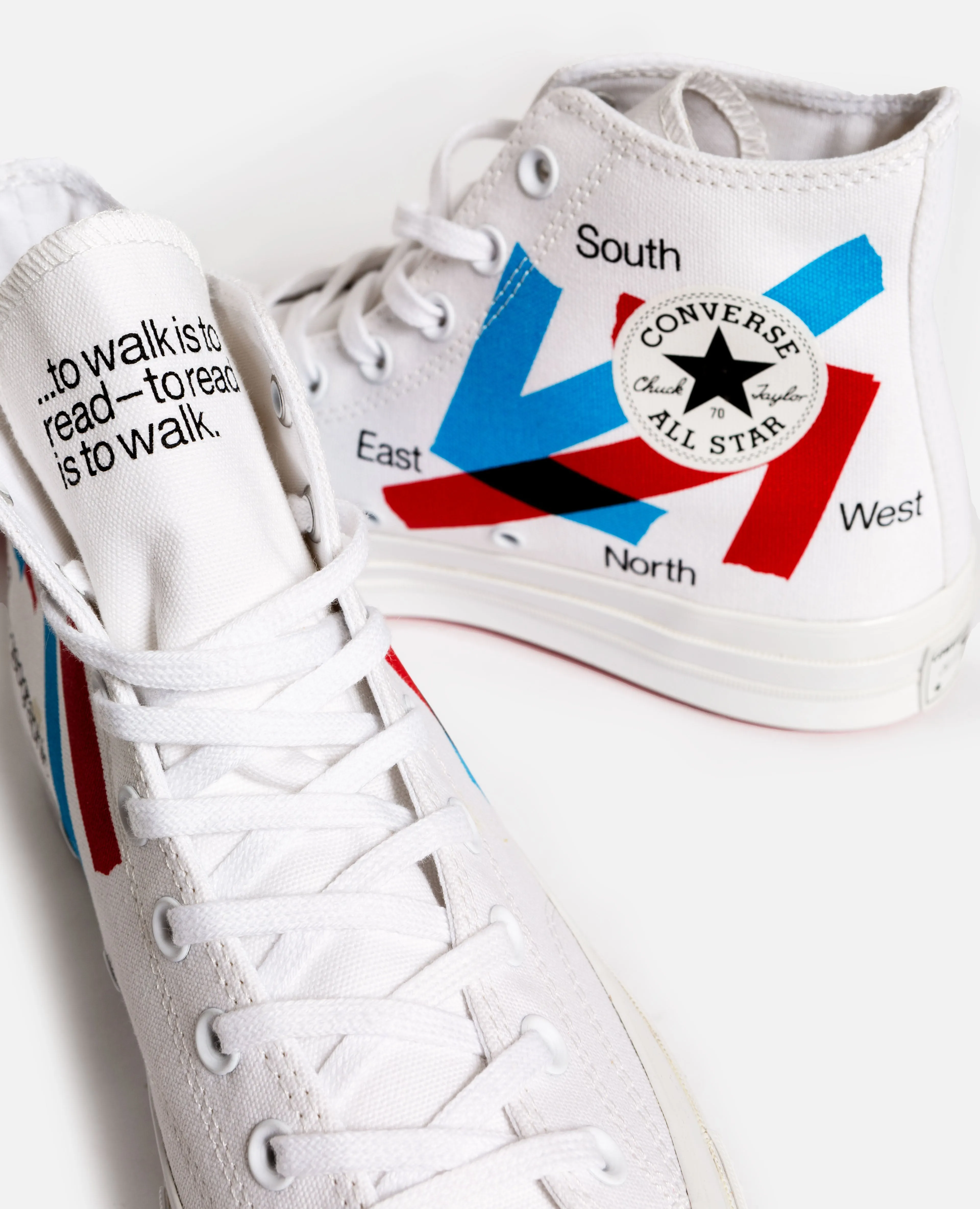 Patta x Experimental Jetset Converse Chuck 70 (White/Fiery Red/Diva Blue)