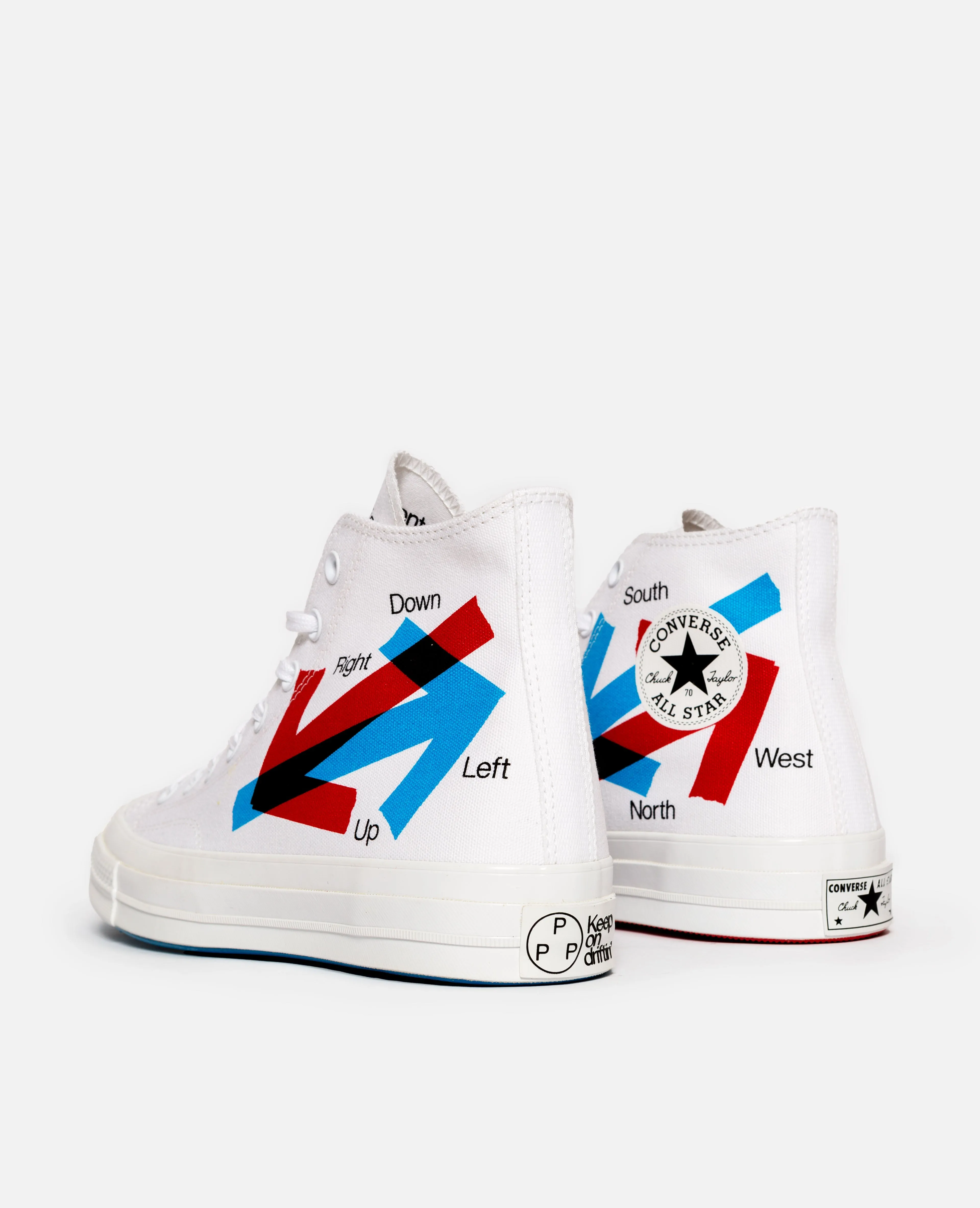 Patta x Experimental Jetset Converse Chuck 70 (White/Fiery Red/Diva Blue)