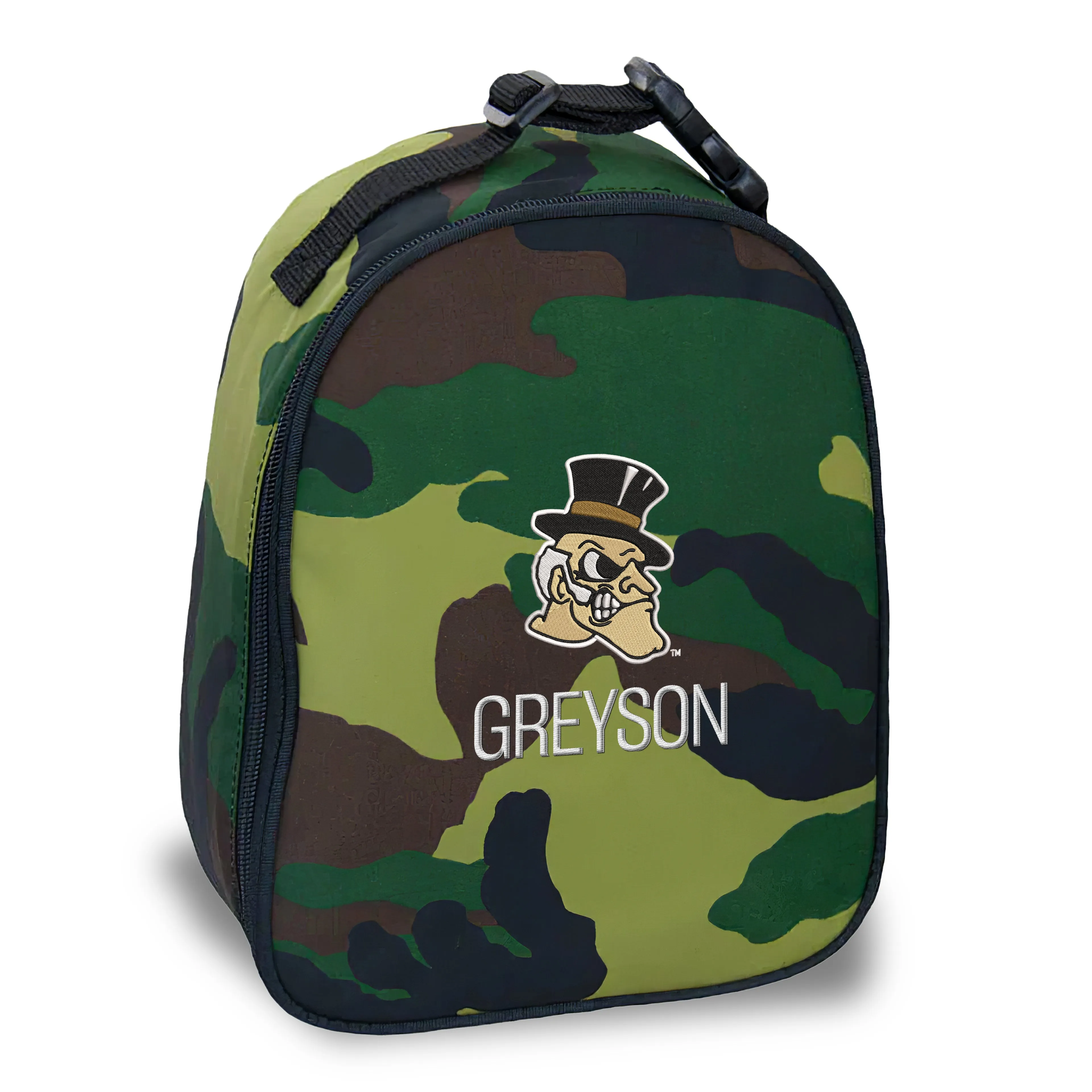 Personalized Wake Forest Demon Deacons Deacon Head Insulated Bag