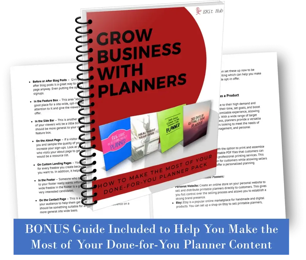 Premium Personal Growth Planner - PLR with Canva Template