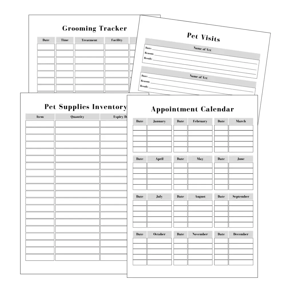 Premium Pet Care Planner - PLR with Canva Template