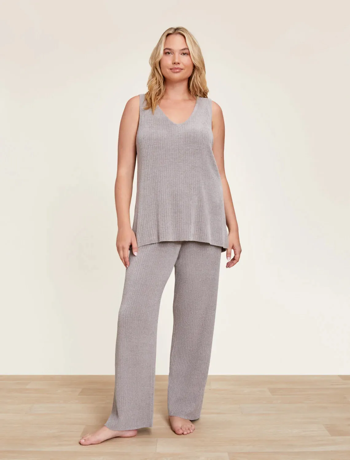 Ribbed Lounge Pant Pewter