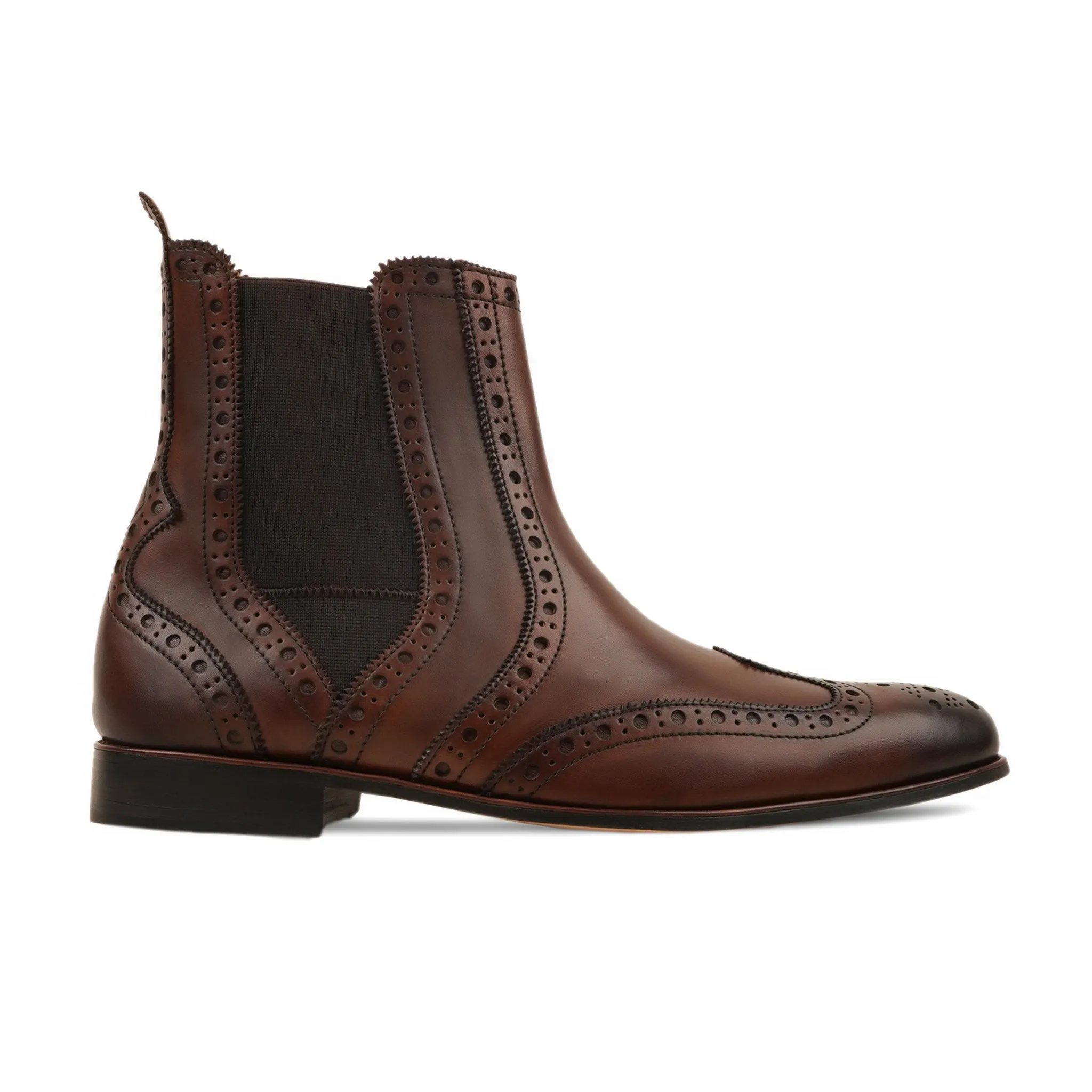 Rosel - Men's Dark Brown Calf Leather Chelsea Boot