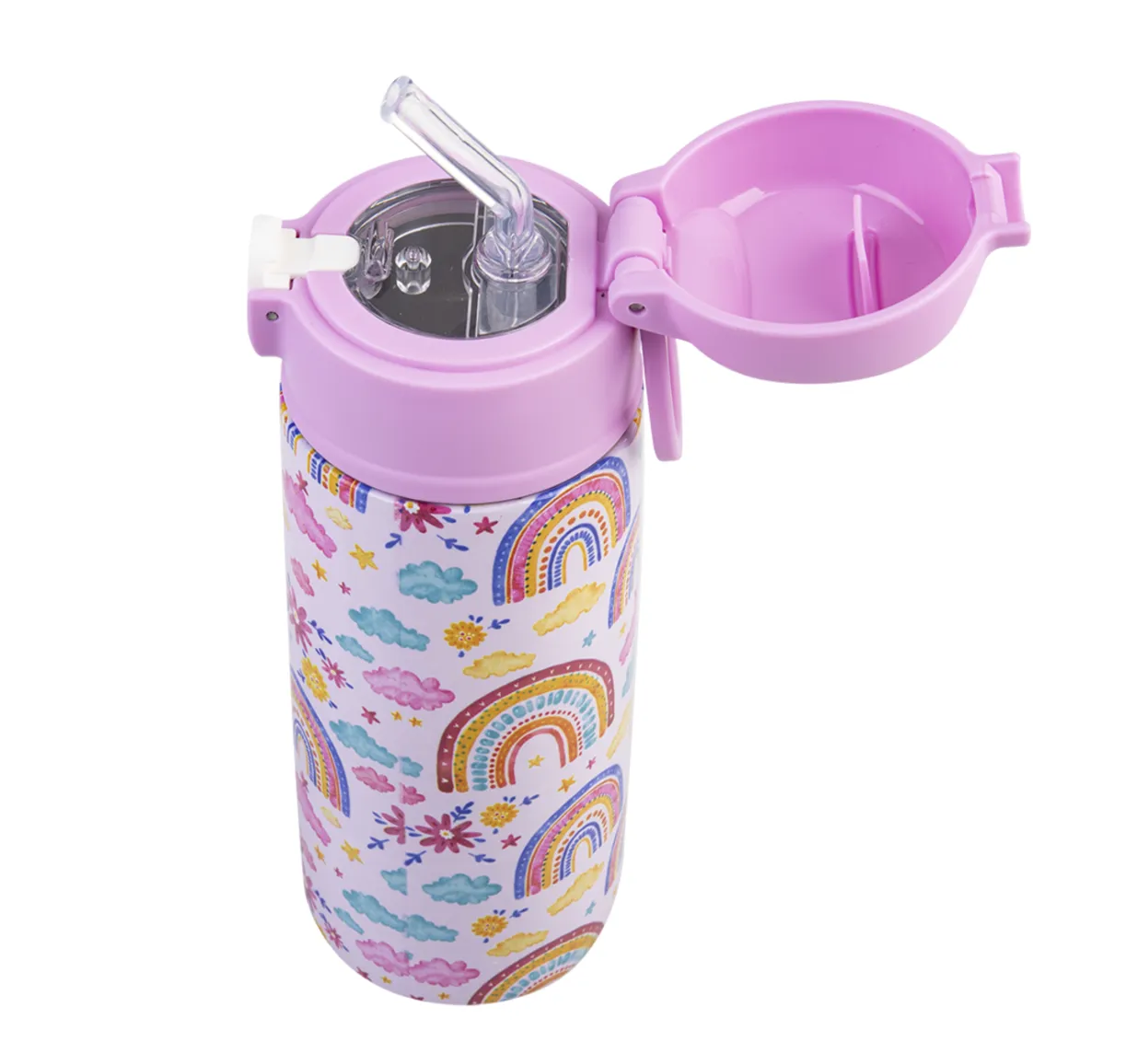 Sachi Insulated Lunch Bag & Bottle Bundle - Rainbow Sky