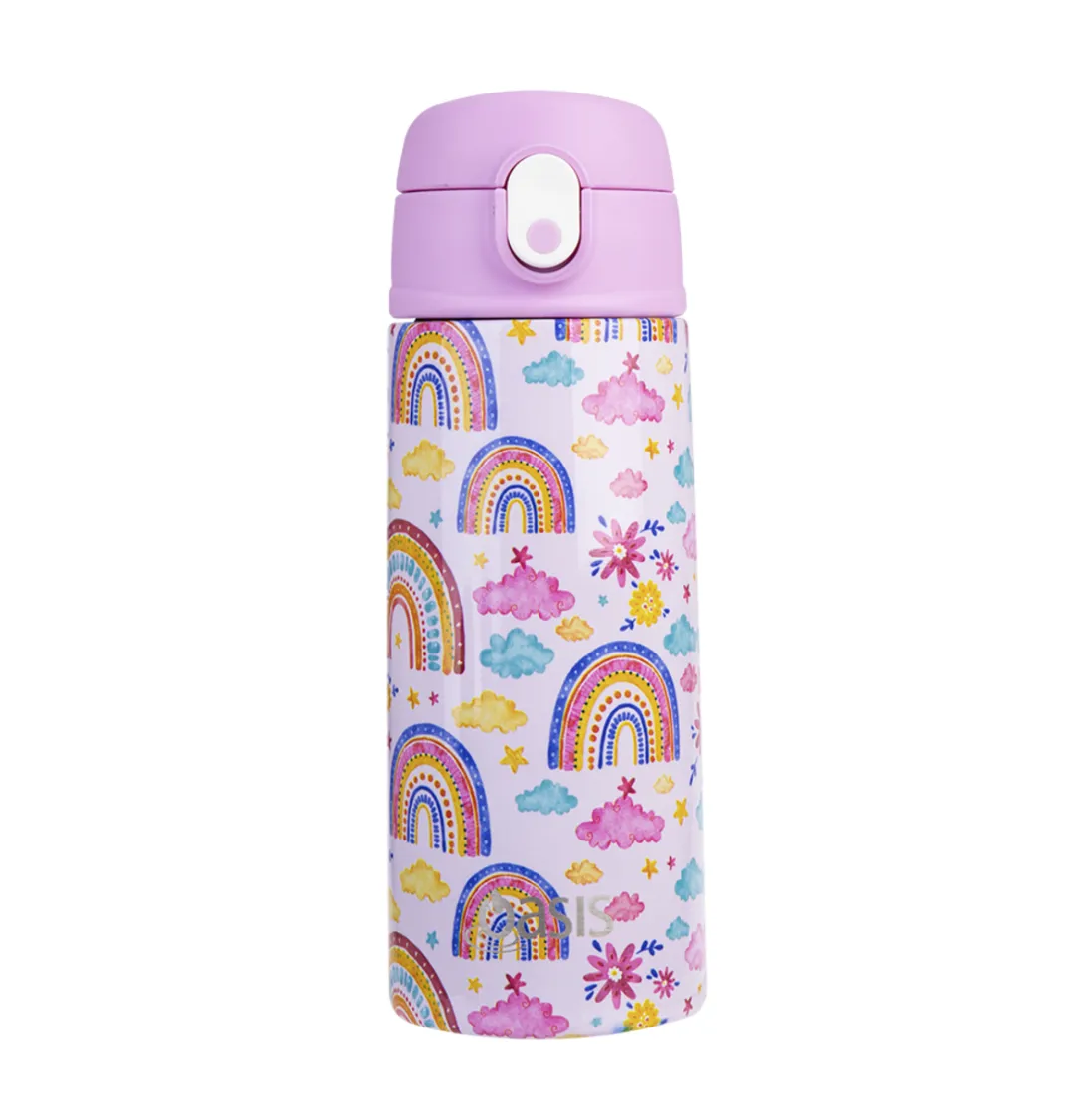 Sachi Insulated Lunch Bag & Bottle Bundle - Rainbow Sky