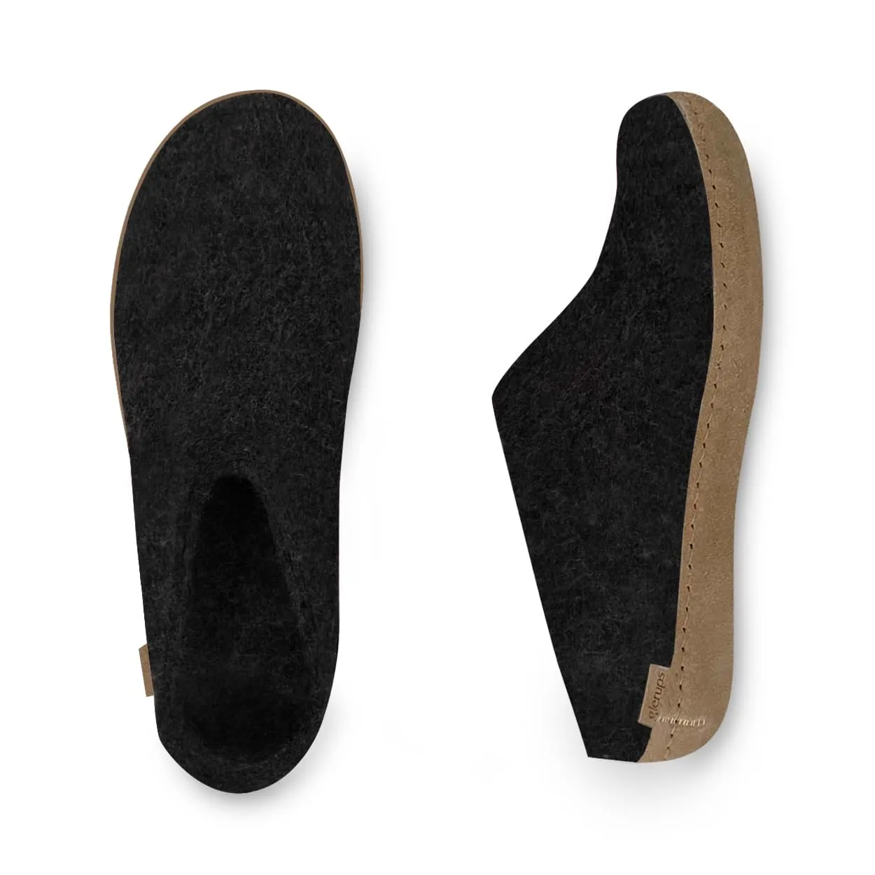 Slip-on with leather sole - Charcoal