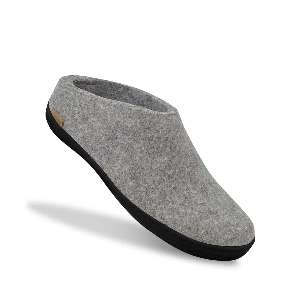 Slip-on with natural rubber sole - black - Grey