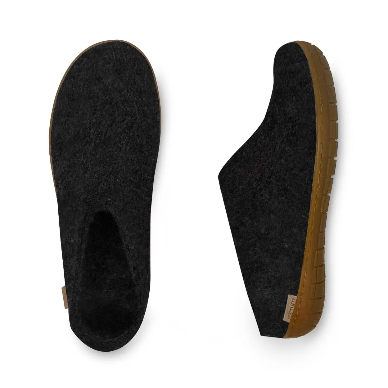 Slip-on with natural rubber sole - honey - Charcoal