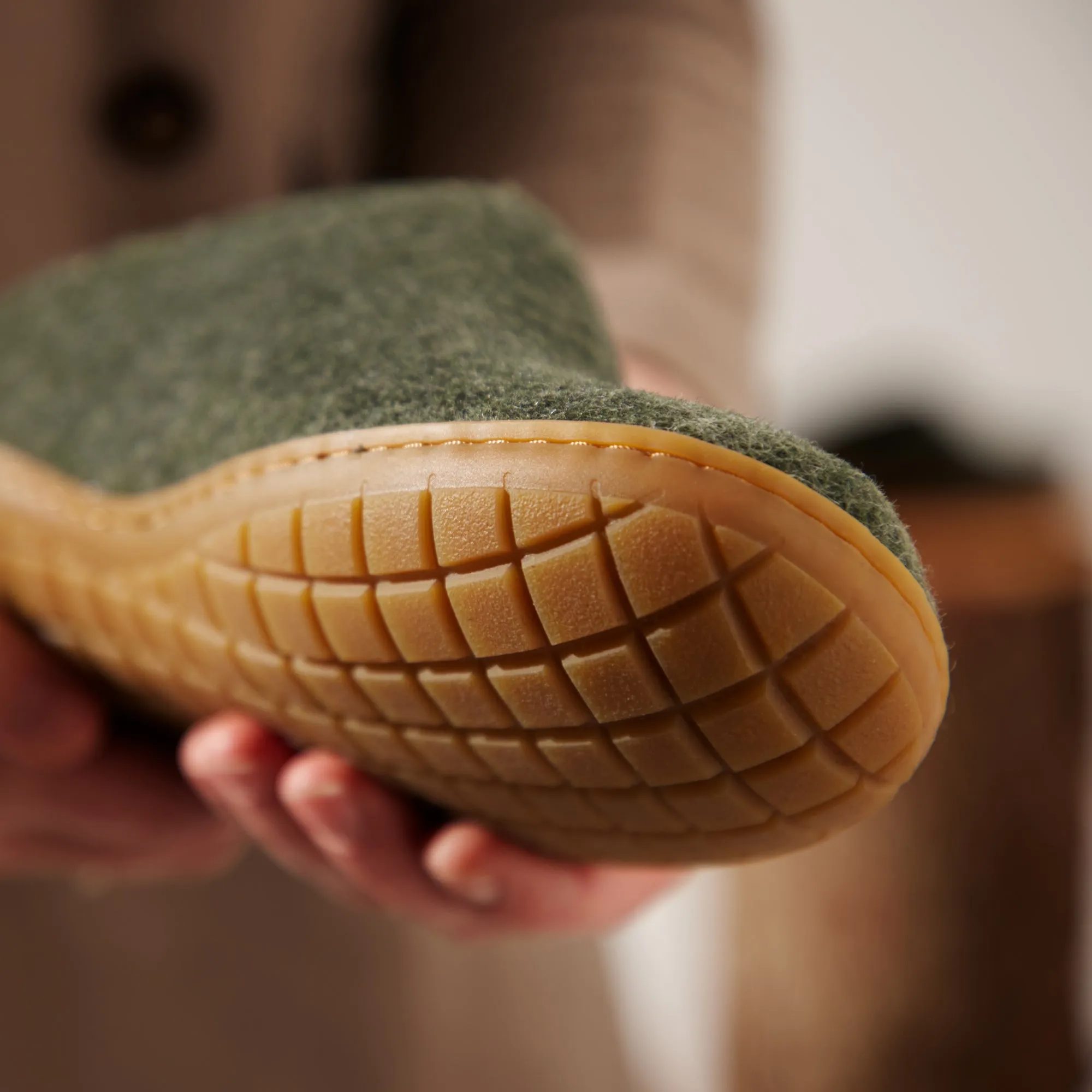 Slip-on with natural rubber sole - honey - Forest