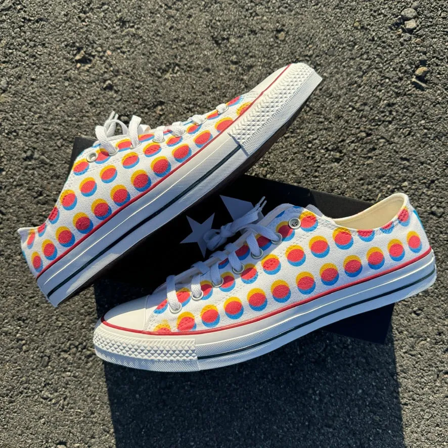 SOBERFORCE 2024 Custom "Half-Tone" Converse Low Top Sneaker