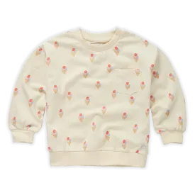 Sprout & Sprout Sweatshirt | Pocket Ice Cream Print