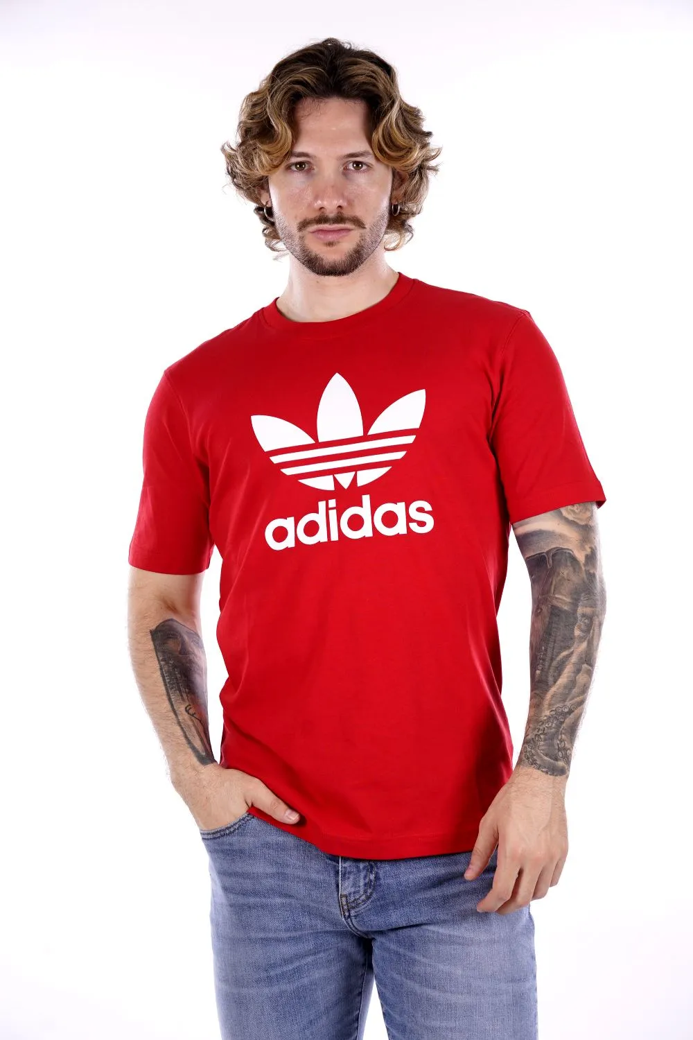 T-shirt ADIDAS da Uomo - rosso IR8009RED