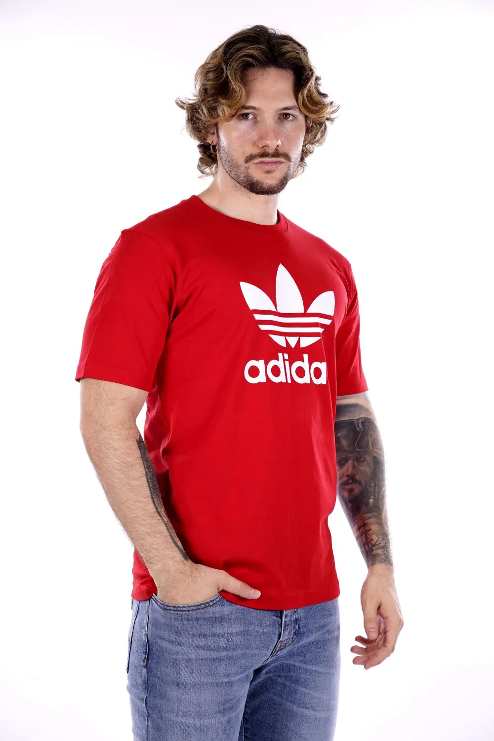 T-shirt ADIDAS da Uomo - rosso IR8009RED