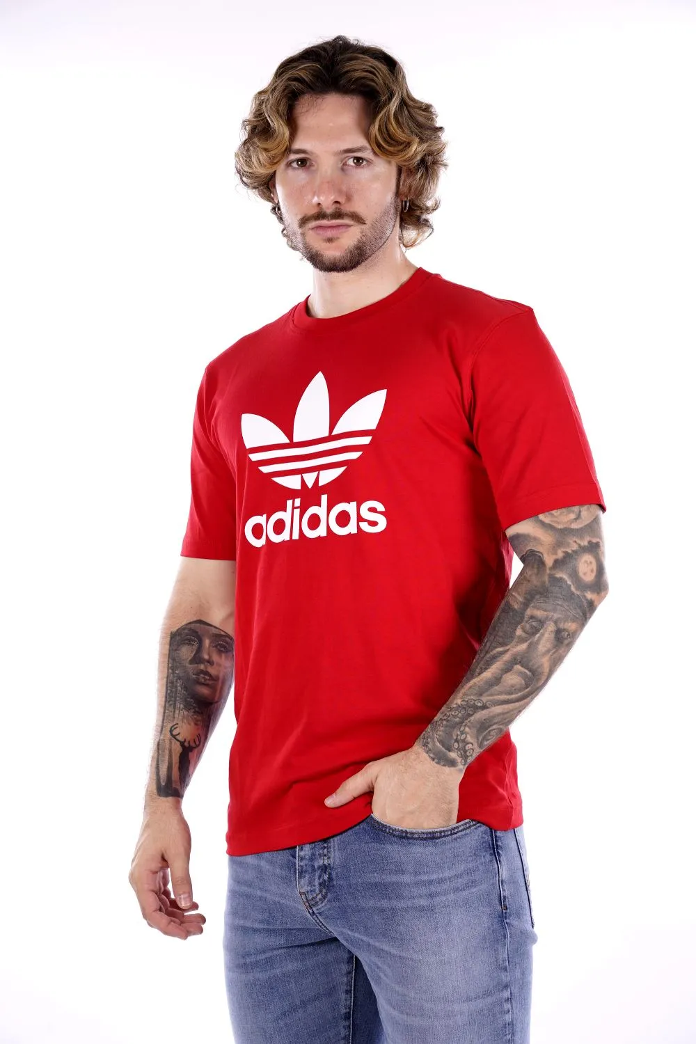 T-shirt ADIDAS da Uomo - rosso IR8009RED