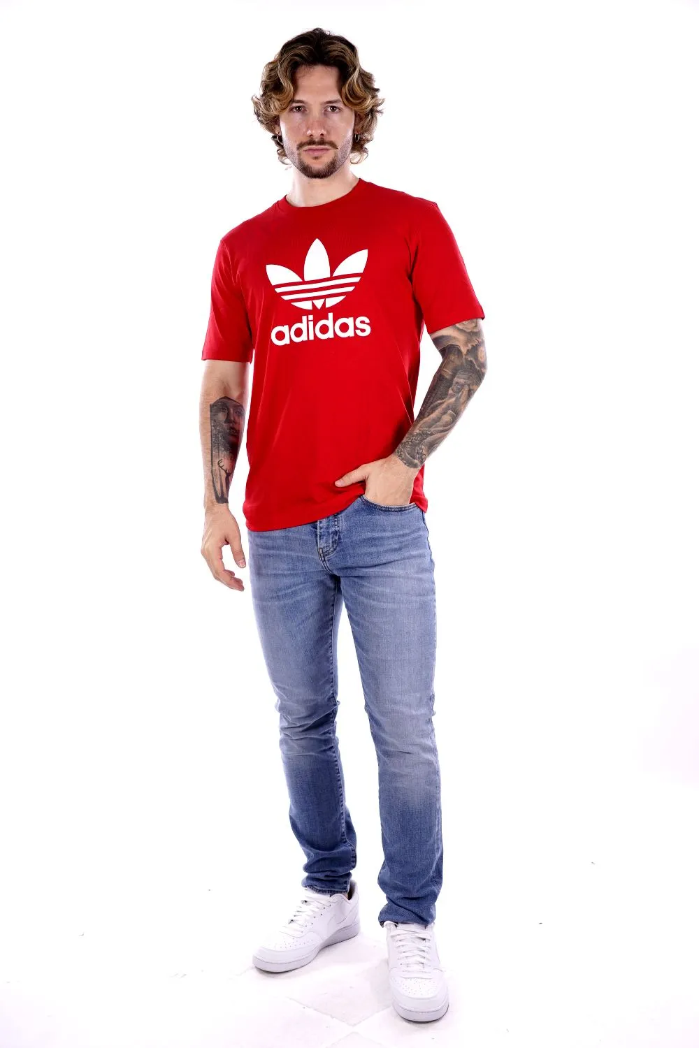 T-shirt ADIDAS da Uomo - rosso IR8009RED