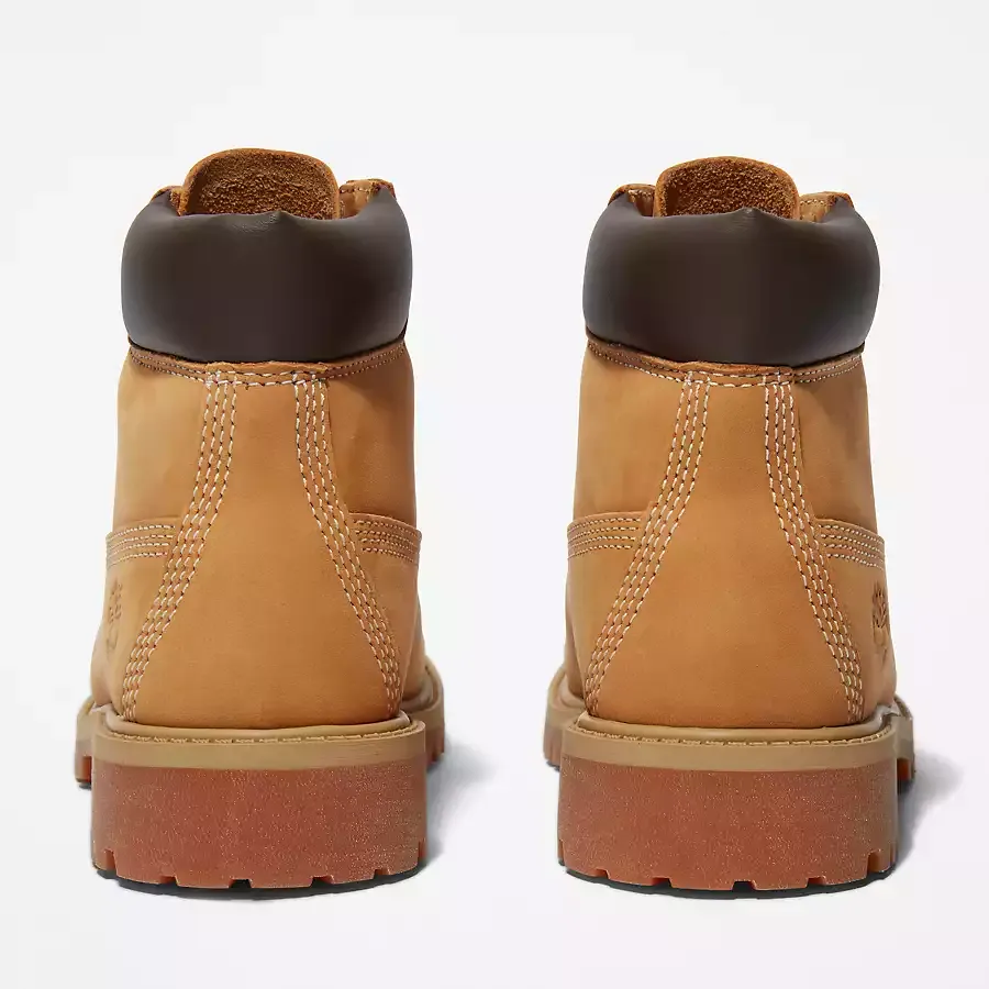 Timberland Kid's Premium 6-Inch Waterproof Boot Shoes - Wheat Nubuck