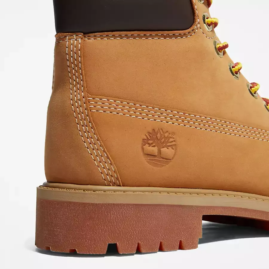 Timberland Kid's Premium 6-Inch Waterproof Boot Shoes - Wheat Nubuck