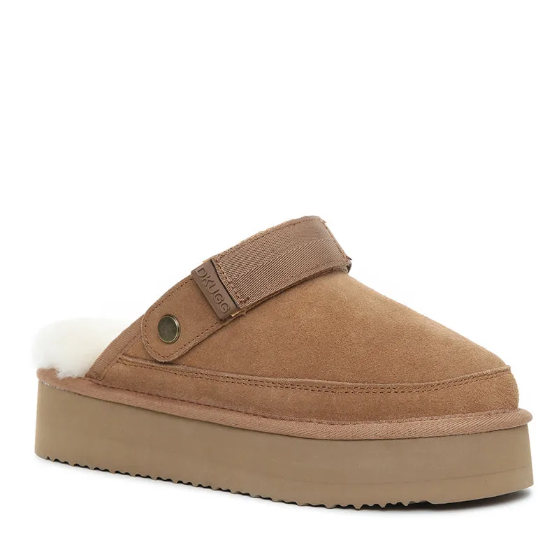 UGG Clogg Wool Platform Scuff