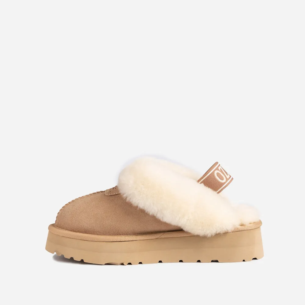 Ugg Coquette Platform Slipper (Elastic Backstrap)(Water Resistant)