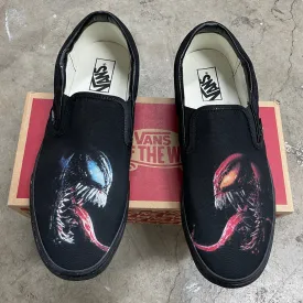 Venom VS Carnage All Black Slip Ons